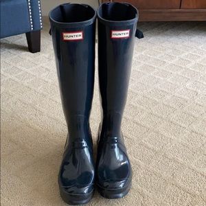 Hunter tall rain boots